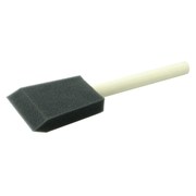 Weiler 2" Foam Applicator Brush, 2-5/8" Length, Wood Handle 99805